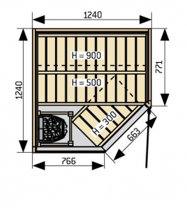 Сауна Harvia Sirius SC1212K