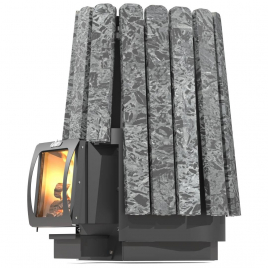 Дровяная банная печь GrillD Cometa Vega 450 Short Max Stone (Серпентинит)