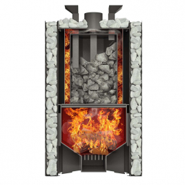 Дровяная банная печь GrillD Violet 500 Short Max Pro
