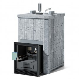 Печь ИзиСтим Анапа в наборном полноценном кожухе с закрытым верхом